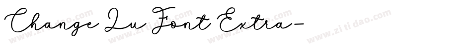 Change Lu Font Extra字体转换